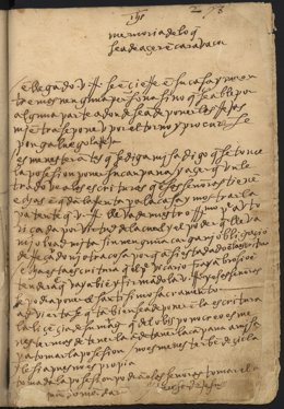 Carta manuscrita de Santa Teresa de Jesús dando instrucciones para la fundación del convento de carmelitas de Caravaca de la Cruz.