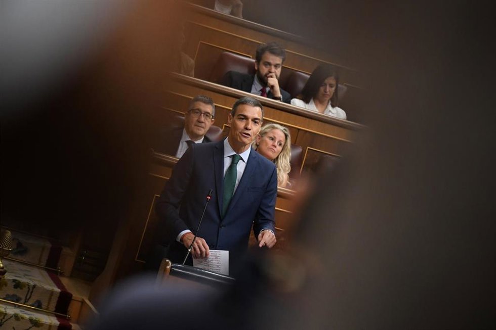 El presidente del Gobierno, Pedro Sánchez