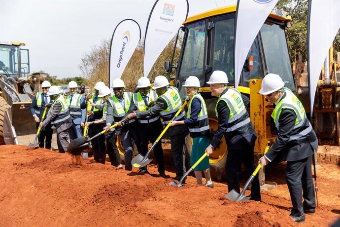 American, British, and Congolese officials, along with executives from PepsiCo (Varun Beverages), Congo Petrol, and Rendeavour, break ground at Kiswishi City Special Economic Zone in Lubumbashi, Democratic Republic of the Congo. The launch marks the start