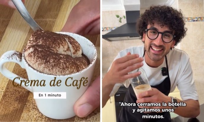 Solo necesitas una botella y 5 minutos para este postre de café cremoso: la receta italiana que arrasa en TikTok