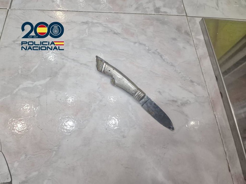 Cuchillo incautado