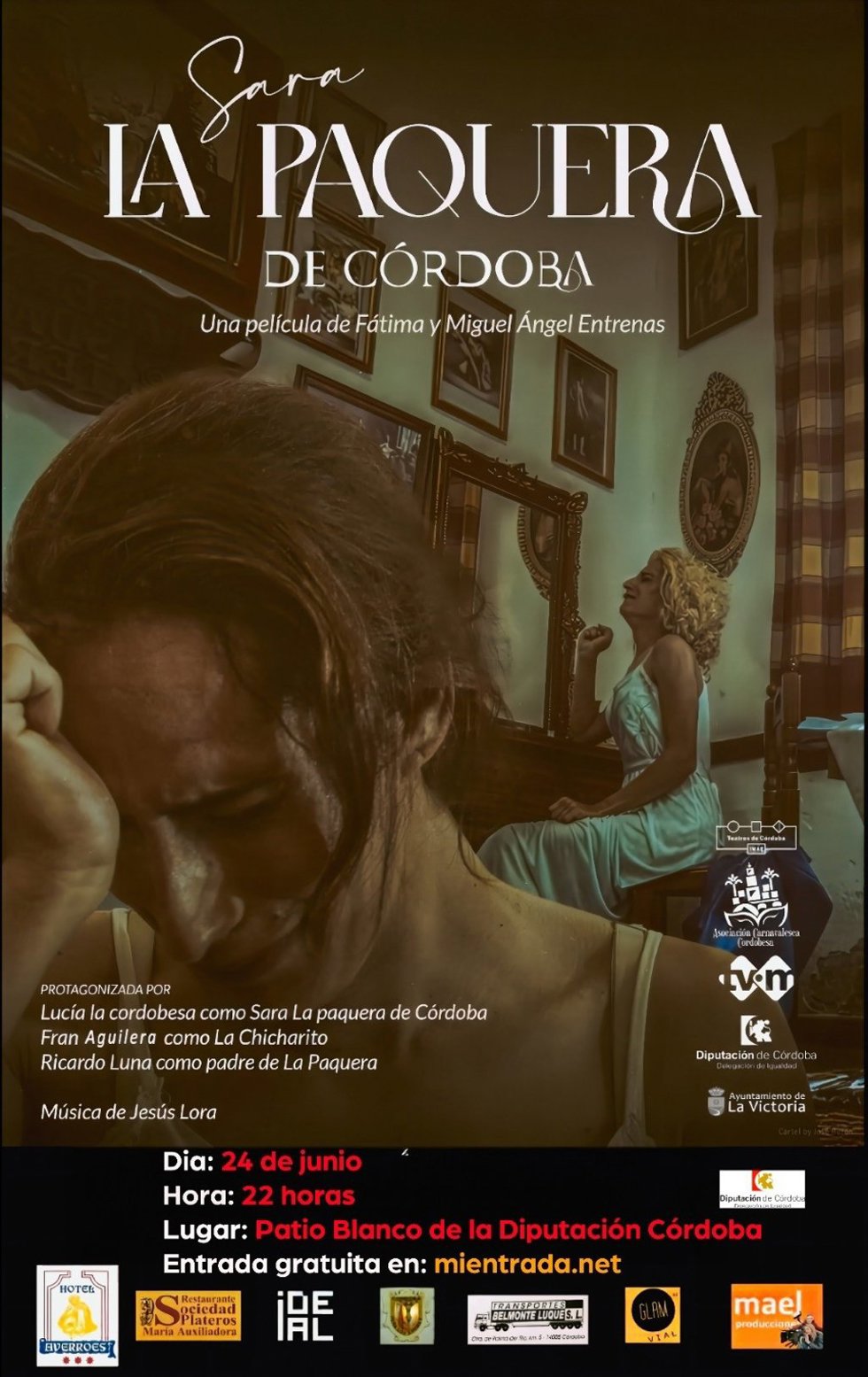 La Diputación incluye la proyección de 'Sara, La Paquera de Córdoba' en los actos del Día del Orgullo Lgtbi.