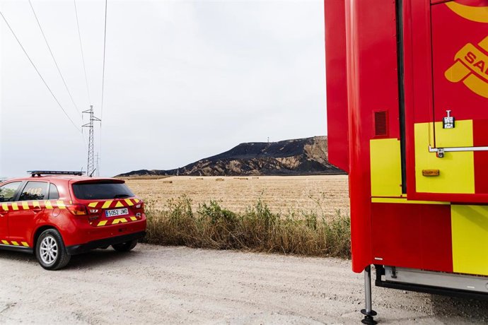 Archivo - Zona quemada durante un incendio forestal, en el Cerro del Viso, a 26 de junio de 2024, en Alcalá de Henares, Madrid (España).  