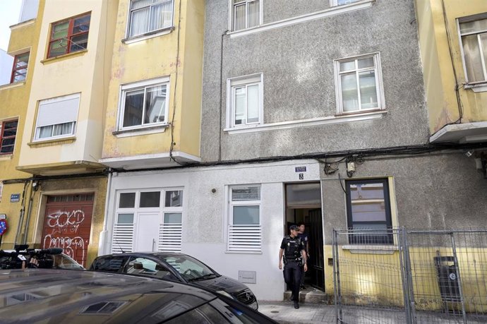 Edificio donde un hombre mató a su pareja en A Coruña