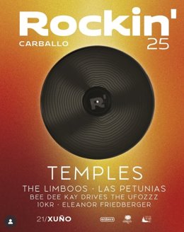 Imagen del cartel del festival Rockin Carballo