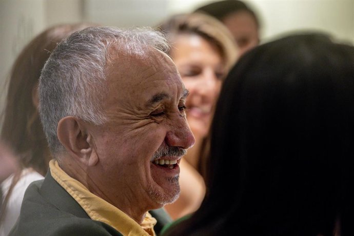 El secretario general de UGT, Pepe Álvarez, 