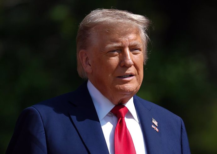 El presidente de EEUU, Donald Trump, en Kananaskis, Canadá