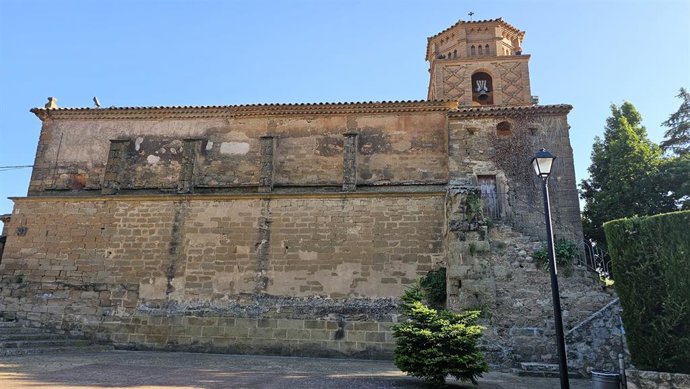 Iglesia de San Martín de Nueno, una de las que fueron intervenidas gracias al primer convenio.