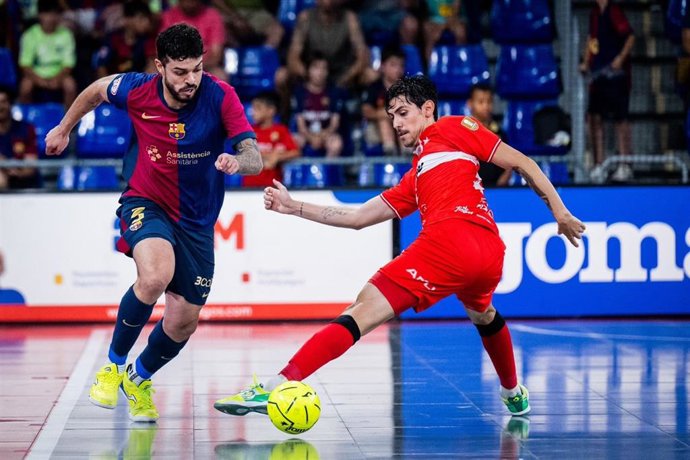 Matheus Rodrigues, durante un partido con el Barça.