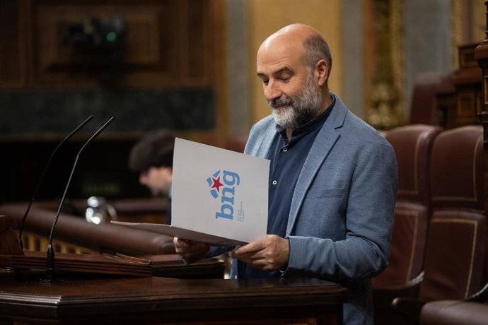 Archivo - El diputado de BNG Néstor Rego