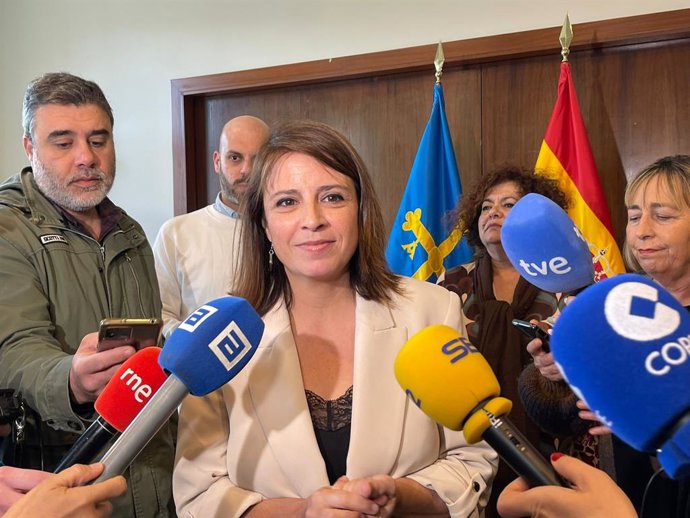 Archivo - La delegada del Gobiernu n'Asturies, Adriana Lastra.