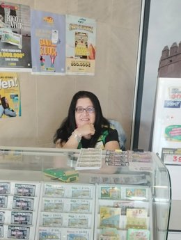 La vendedora de la ONCE Ana Belén Furtado Sánchez