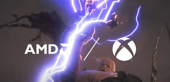 Logotipos da AMD e do Xbox