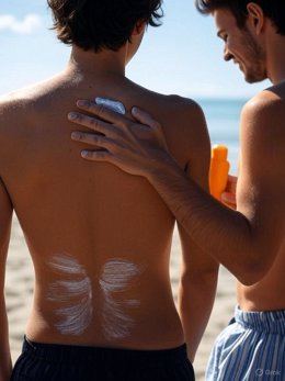 Asanec presenta una guía para tomar el sol y denuncia las malas prácticas de influencers  Foto creada por IA Crok/ Asanec