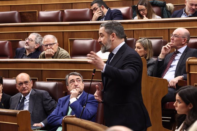 Archivo - El president de VOX, Santiago Abascal.