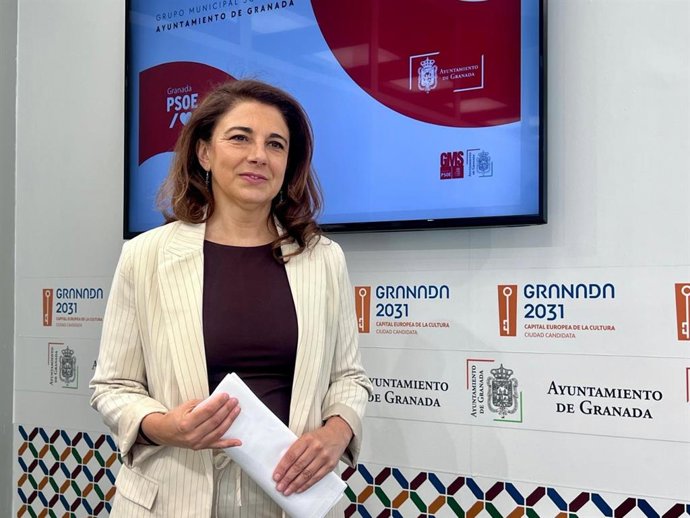 La portavoz del Grupo Municipal Socialista en el Ayuntamiento de Granada, Raquel Ruz.