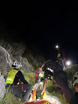 Intervención del 112 para localizar al senderista encontrado fallecido