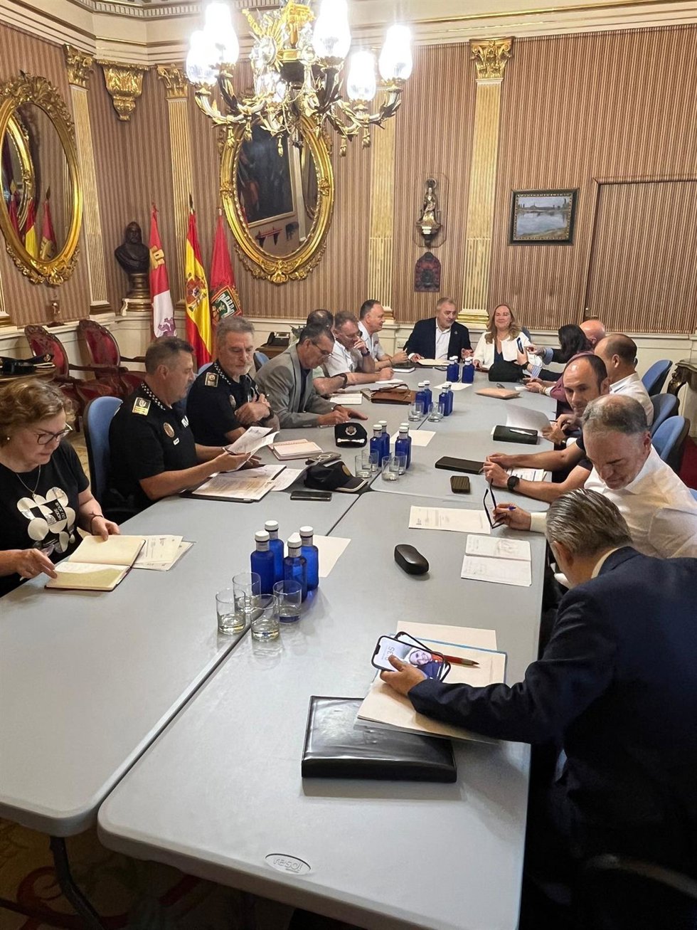 Reunión de la Junta de Seguridad.
