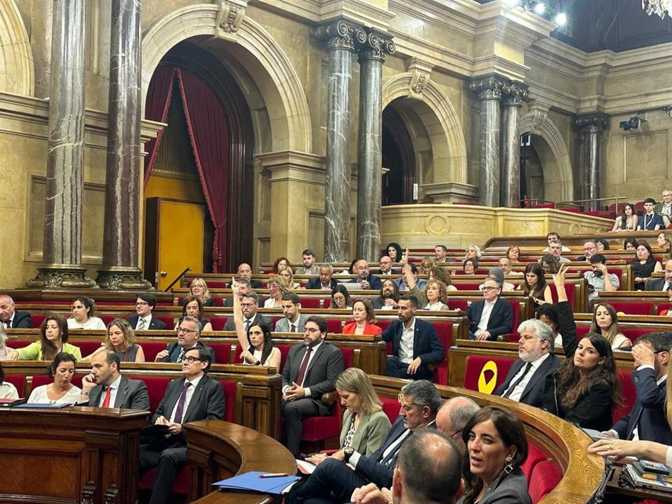 El Parlament durante una votación