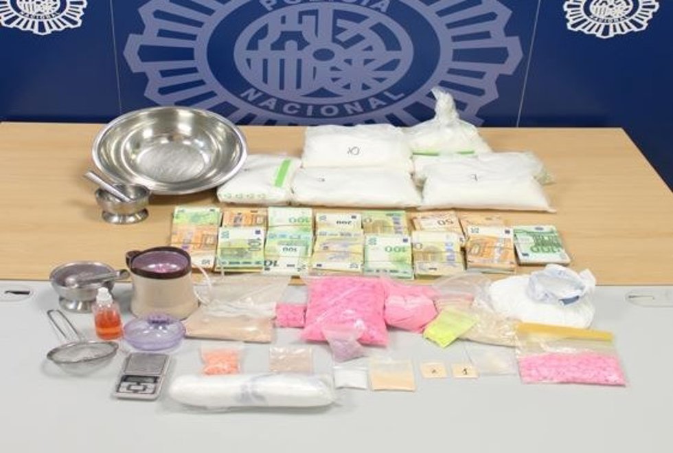 Incautación de material en la operación.