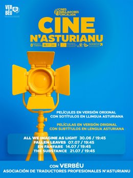 Cines Embajadores Foncalada estrena en xunetu el primer ciclu de cine sotituláu n'asturianu