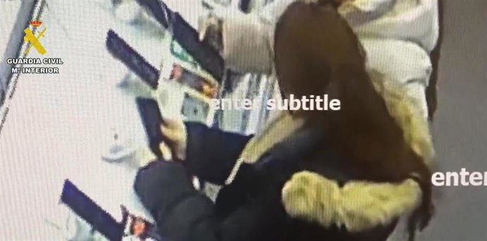 Captura del vídeo difundido por la Guardia Civil.