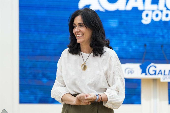 Paula Prado en la sede del PPdeG.