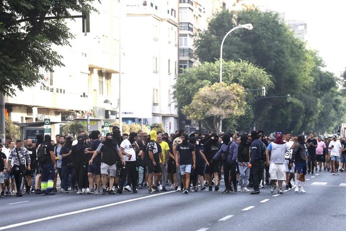 Imágenes de la huelga del metal, a 18 de junio de 2025 en Cádiz (Andalucía, España). 