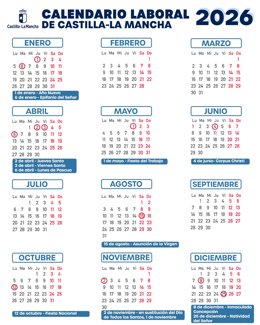 Calendario Laboral de Castilla-La Mancha en 2026