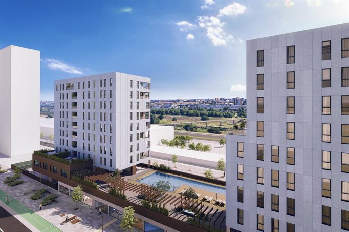 Recreación del Residencial Timanfaya en Palmas Altas.