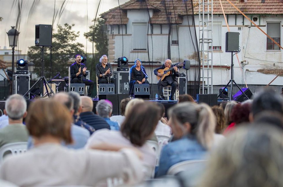 Archivo - Escenario Quitasueños-Cajasol del Festival Flamenco de Huelva.