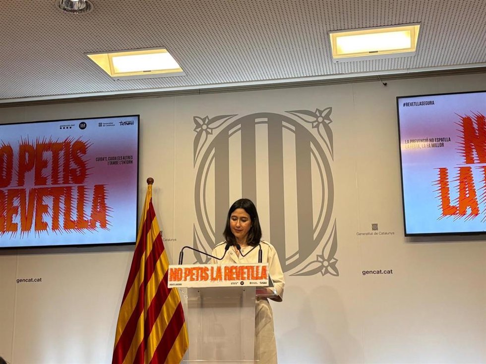 La consellera de Interior y Seguridad Pública, Núria Parlon, presenta el dispositivo especial para la noche de Sant Joan