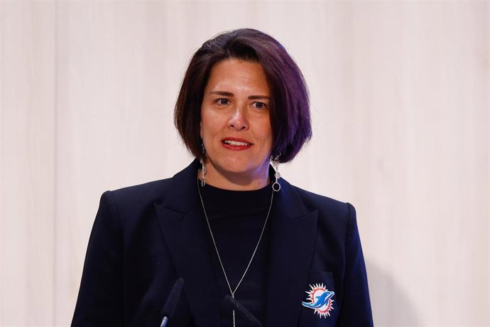 Archivo - Pri Shumate, jefa de Operaciones de Marketing de los Miami Dolphins