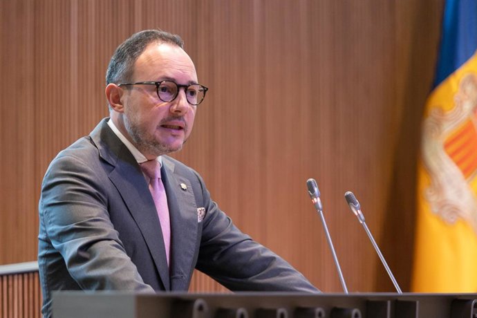 Xavier Espot durante su intervención en el debate.