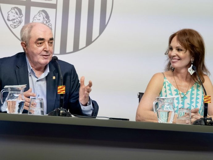 La directora general de Comercio, Ferias y Artesanía, Carmen Herrarte, ha presentado el Plan Renove de electrodomésticos junto al presidente del Consejo Aragonés de Cámaras.