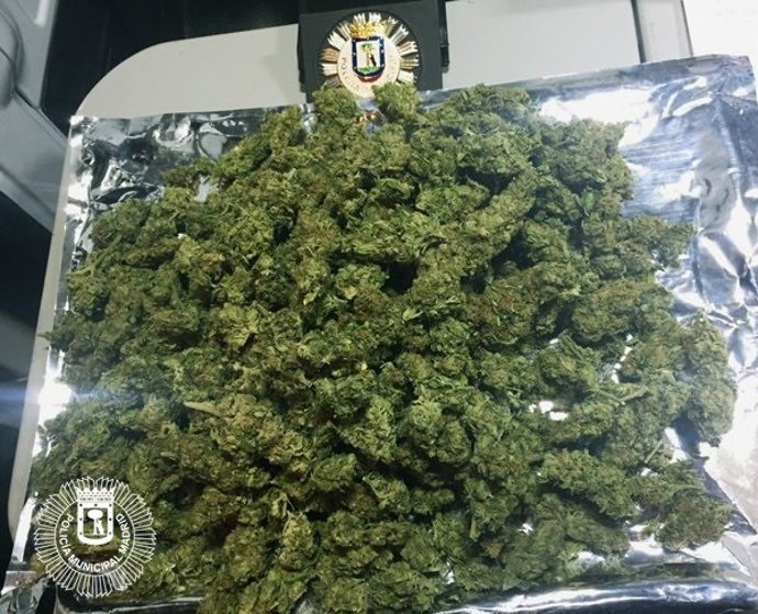 Archivo - Imagen de recurso de marihuana incautada en un control de tráfico en Madrid
