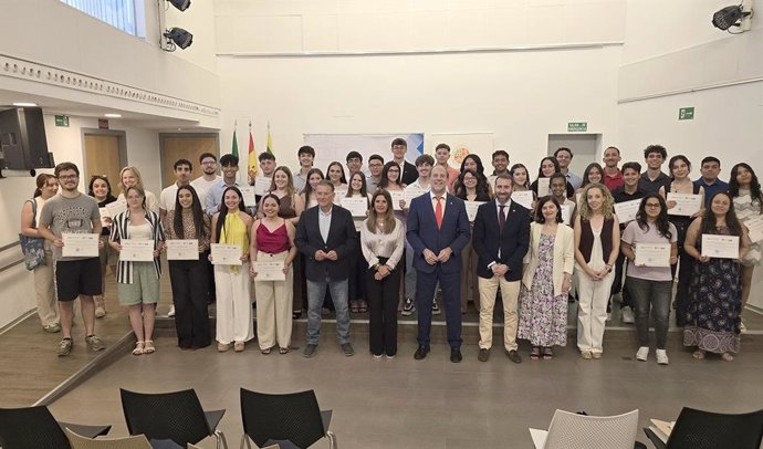 Entrega de las becas.