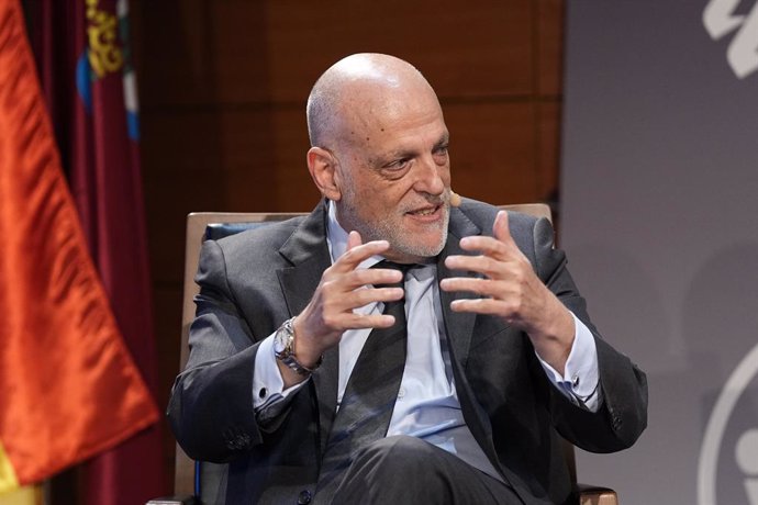 Javier Tebas, President of LaLiga, during the ISDE Sports Convention 2025 celebrated at Centro Cultural Galileo on June 06, 2025 in Madrid, Spain.