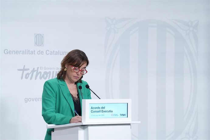 La portavoz del Govern y consellera de Territorio, Vivienda y Transición Ecológica de la Generalitat, Silvia Paneque 