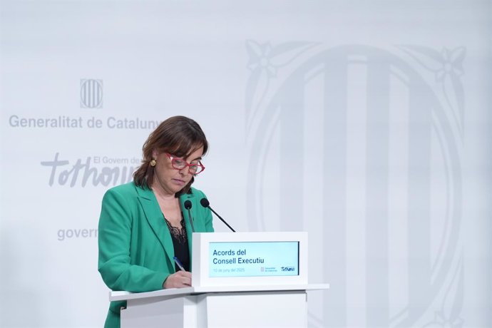 La portaveu del Govern i consellera de Territori, Habitatge i Transició Ecològica, Sílvia Paneque 