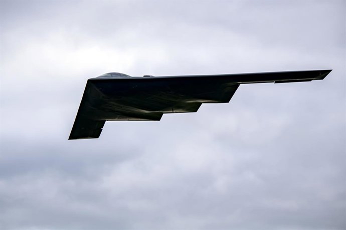 Archivo - Imagen de archivo del bombardero estadounidense B-2, el único capaz de portar la bomba antibúnker GBU-57.