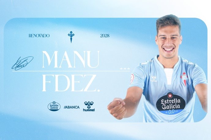 Manu Fernández renueva con el RC Celta hasta 2028.