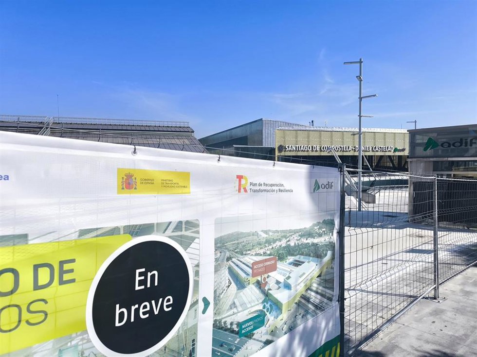Final de las obras en la estación intermodal de Santiago de Compostela Daniel Castelao.