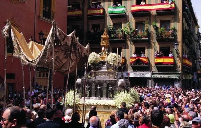 Archivo - Procesión de Corpus Christi en Granada. Imagen de archivo. 