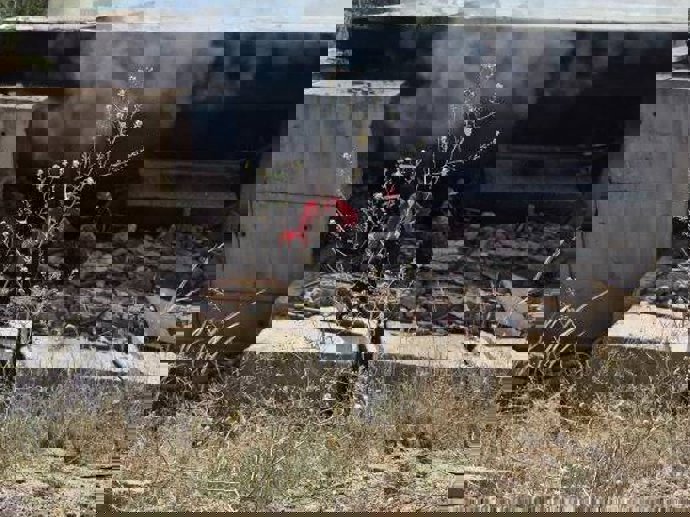 Un edificio destruido en Irán por un ataque de Israel