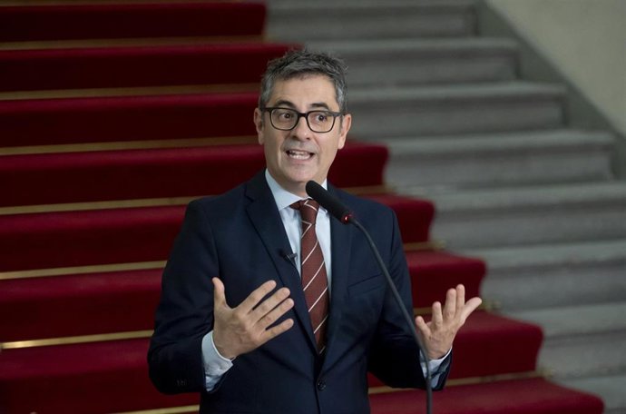 El ministro de Presidencia, Justicia y Relaciones con las Cortes, Félix Bolaños, en el Centro de Estudios Políticos y Constitucionales, a 19 de junio de 2025, en Madrid (España).