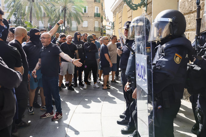 Imágenes de la huelga del metal, a 19 de junio de 2025 en Cádiz (Andalucía, España).