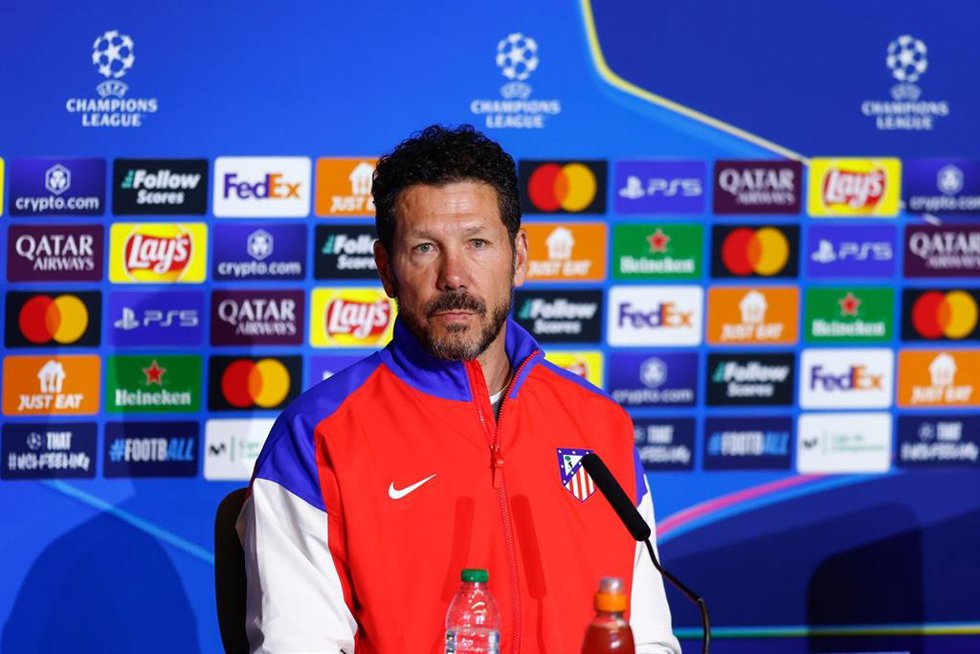 Archivo - Diego Pablo Simeone en una rueda de prensa