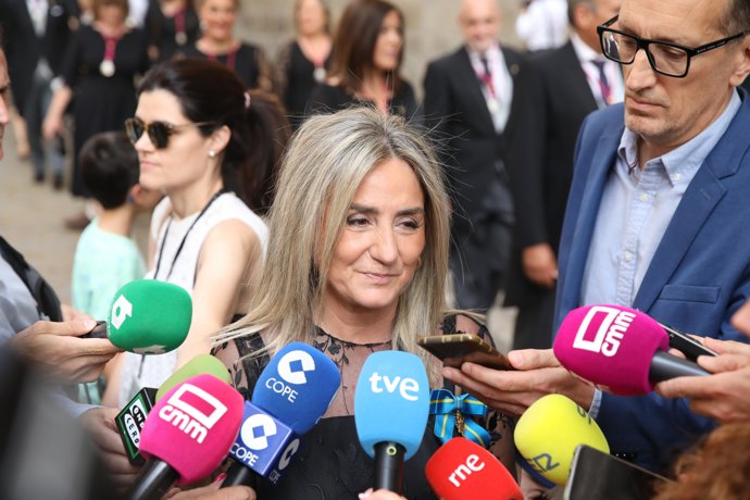 La delegada del Gobierno, Milagros Tolón, en el Corpus