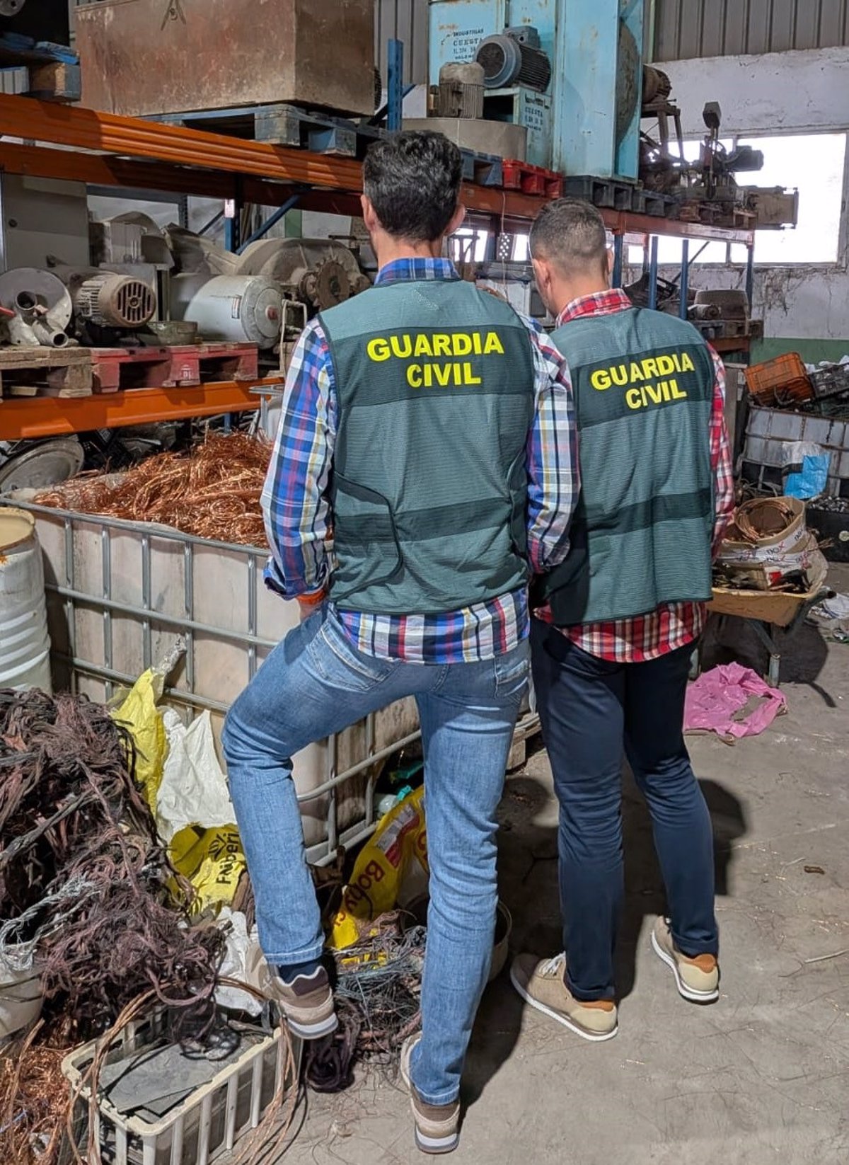 Recuperan 400 kilos de cable de cobre sustraído de una caseta de la comunidad de regantes de Ibros (Jaén)